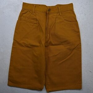 NEW RODIN 28x12.5" Yellow USA Tapered Pleated Yellow 100% Cotton Denim Shorts